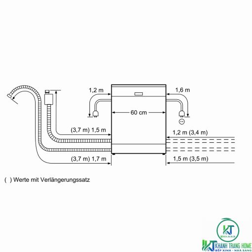 MÁY RỬA BÁT BOSCH ĐỘC LẬP SMS68UI02E SERIE 6 13 BỘ - 15