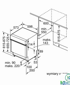 MÁY RỬA BÁT BOSCH ĐỘC LẬP SMS6ECW57E SERIE 6 14 BỘ - 33