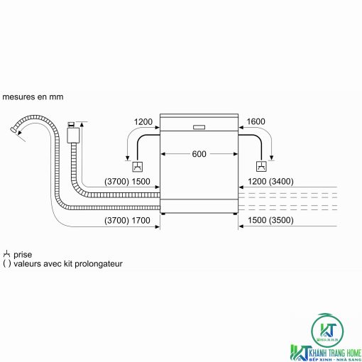 MÁY RỬA BÁT BÁN ÂM BOSCH SMU46GS01E SERIE 4 12 BỘ - 11
