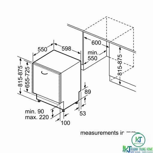 MÁY RỬA BÁT ÂM TỦ BOSCH SMV46MX03E SERIE 4 14 BỘ - 19