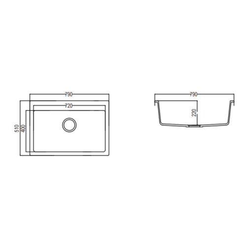 Chậu đá Maadela MDS-A7951W - 3