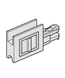 Miếng che cuối có tay nắm ( loại có khe kính ) Hafele 415.13.010