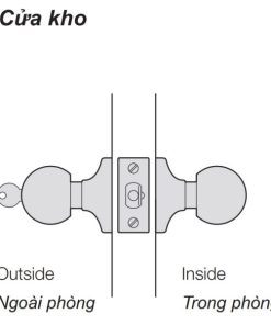 Khóa tròn cho cửa kho Häfele 911.64.270 - 5
