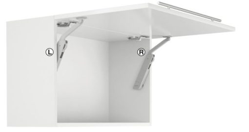 Tay nâng 1 cánh Hafele FLAP H1.5 – Lắp trái 493.05.343 - 5