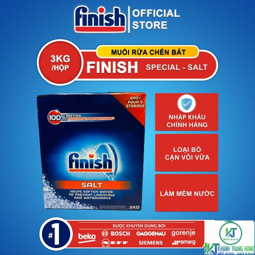 MUỐI RỬA BÁT FINISH 3KG CHÍNH HÃNG - 1