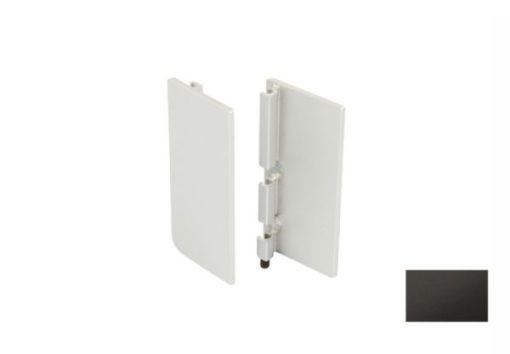 Nắp che – Tay nắm Gola chữ J màu xám đen Hafele 126.36.780 - 1