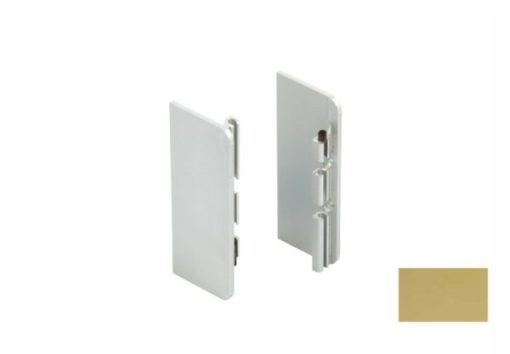 Nắp che – Tay nắm Gola chữ C màu vàng Hafele 126.36.583 - 1