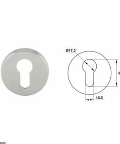 Nắp chụp ruột khóa Hafele màu Inox mờ 903.52.780