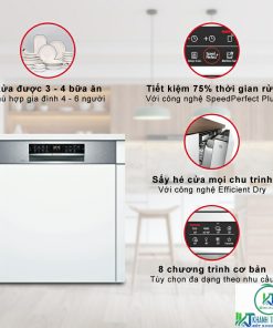 MÁY RỬA BÁT BOSCH SERIE 6 SMI6ECS93E BÁN ÂM - 42 MÁY RỬA BÁT BOSCH SERIE 6 SMI6ECS93E BÁN ÂM - 41