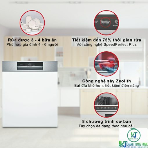 MÁY RỬA BÁT BOSCH SERIE 8 SMI8YCS01E BÁN ÂM SẤY ZEOLITH - 19