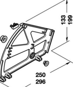 Kệ giày 1 kệ Häfele 892.14.719 - 7