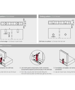 Phụ kiện kết nối IXCONNECT SC 8/25 Hafele 262.11.111 - 10 Phụ kiện kết nối IXCONNECT SC 8/25 Hafele 262.11.111 - 9