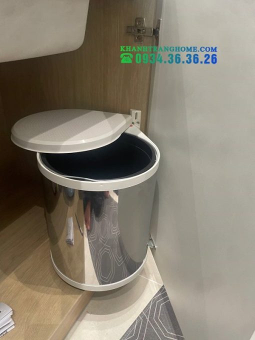Thùng rác vỏ bằng inox Hailo Häfele 502.12.023 - 5