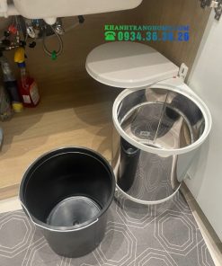 Thùng rác vỏ bằng inox Hailo Häfele 502.12.023 - 27