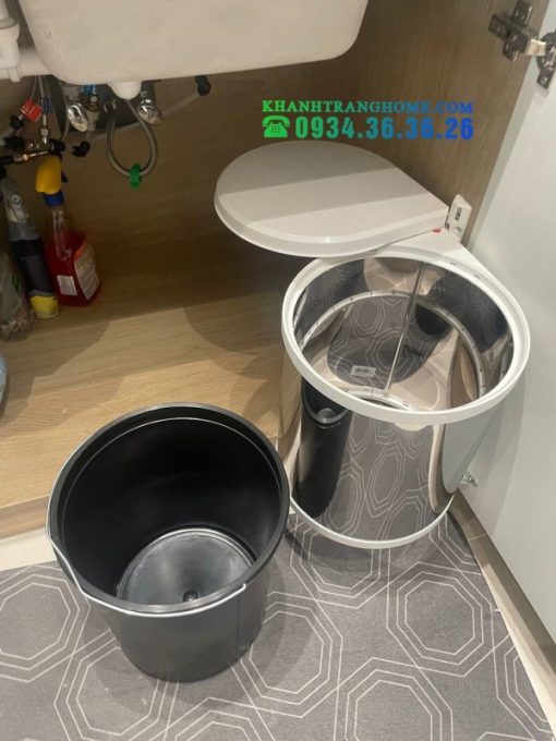 Thùng rác vỏ bằng inox Hailo Häfele 502.12.023 - 13