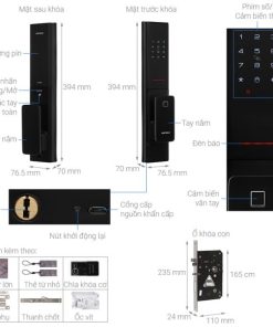 Khóa điện tử Vân tay + Bluetooth Hafele PP8100 912.20.260 - 21