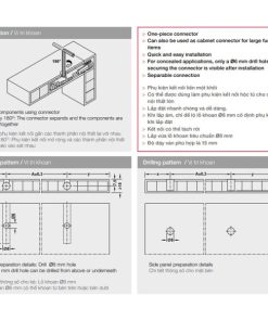 Phụ kiện kết nối IXCONNECT SC 8/60 Hafele 262.11.117 - 10 Phụ kiện kết nối IXCONNECT SC 8/60 Hafele 262.11.117 - 9