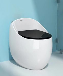 Bồn cầu trứng ENIC E10 lưng bầu - đen