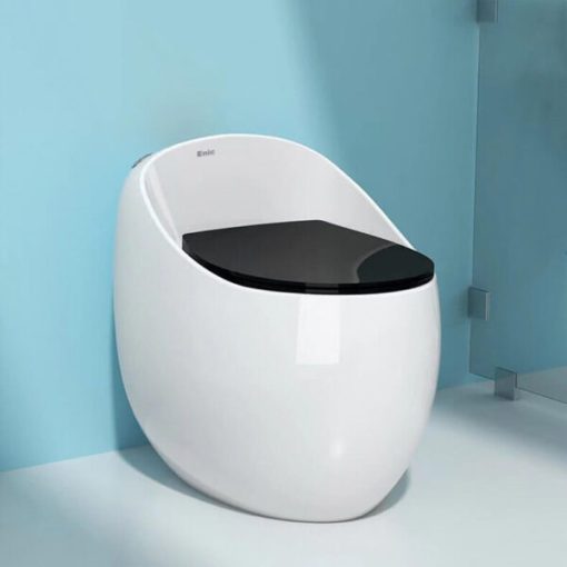 Bồn cầu trứng ENIC E10 lưng bầu - đen - 1