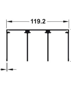 Ray ba dẫn hướng trên 3m Hafele 403.71.930