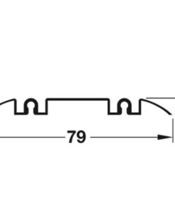 Ray đôi trượt dưới màu đen 3m Hafele 403.75.398