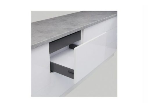 Ray hộp Alto-S nhấn mở màu xám đậm chiều cao 80mm Hafele 552.36.335 - 1