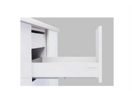 Ray hộp Alto-S giảm chấn màu trắng mờ chiều cao 80mm Hafele 552.35.365 - 1