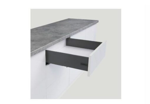 Ray hộp Alto-S màu xám đậm, cơ cấu giảm chấn, cao 120mm Hafele 552.35.375 - 1