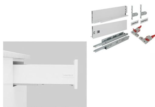 Ray hộp Hafele S3 chức năng nhấn mở màu trắng 552.55.704 - 1
