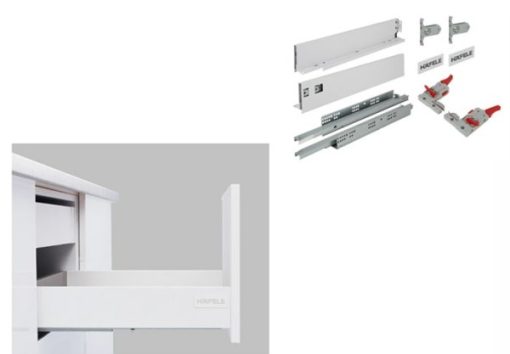 Ray hộp Hafele S1 chức năng giảm chấn Màu Trắng 552.55.700 - 1