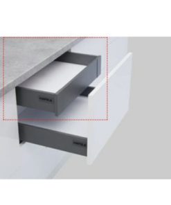 Ray hộp Hafele S5 chức năng giảm chấn Màu Xám 552.55.307