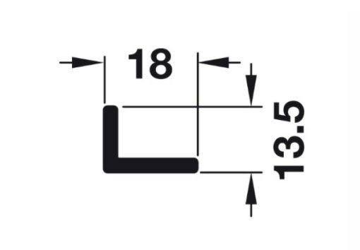 Ray trượt trên dài 2000 mm Hafele 940.42.920 - 1