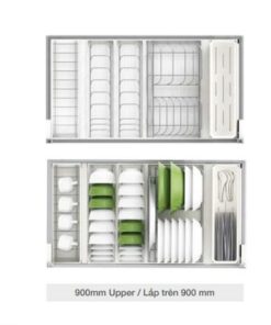 Rổ đựng bát đĩa diningAGENT Kesseböhmer 900mm lắp trên 545.14.949