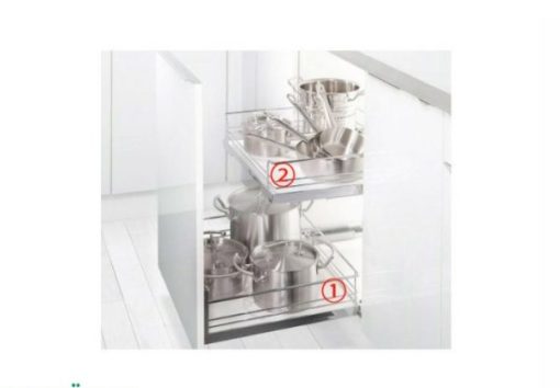 Rổ kéo để xoong nồi gắn cánh tủ Kessebohmer 600mm 540.24.507 - 1