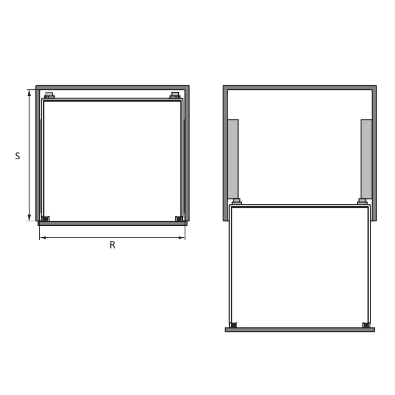 Rổ kéo để chén đĩa Cucina 900mm Hafele 549.08.208 - 19 Rổ kéo để chén đĩa Cucina 900mm Hafele 549.08.208
