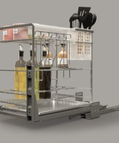 Rổ kéo để dao thớt, chai lọ Cucina 300mm Inox 304 549.20.013 - 9