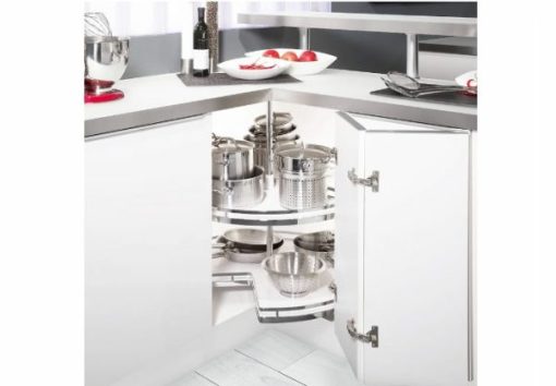 Rổ kéo góc 3/4 Häfele dạng đáy trắng 542.31.650 - 1