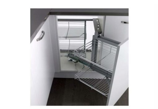 Rổ kéo góc 2 tầng Häfele dạng rổ lưới mở phải 546.17.304 - 1