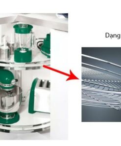 Rổ kéo góc 3/4 Häfele dạng rổ lưới 541.46.343