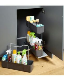 Rổ chứa dụng cụ vệ sinh Kessebohmer màu Đen Anthracite 545.48.411