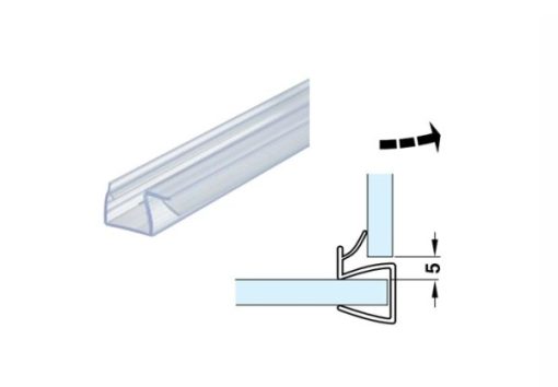 Ron cửa kính Hafele 90° cho kính 10-12mm 950.50.003 - 1
