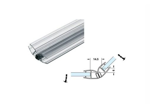 Ron cửa kính nam châm Hafele 135° cho kính 10-12mm 950.50.029 - 1