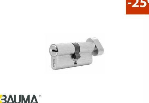 Ruột khoá 1 đầu chìa 1 đầu vặn 70mm BAUMA 916.87.826 - 1