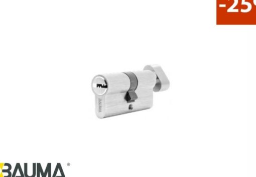 Ruột khoá 1 đầu chìa 1 đầu vặn 70mm BAUMA 916.87.823 - 1