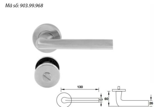 Tay nắm gạt Hafele cho phòng vệ sinh 903.99.968 - 1