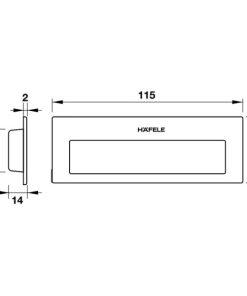 DIY Tay nắm âm 115x42mm – Màu đồng bóng PVD Hafele 489.72.140 - 6 DIY Tay nắm âm 115x42mm – Màu đồng bóng PVD Hafele 489.72.140 - 5