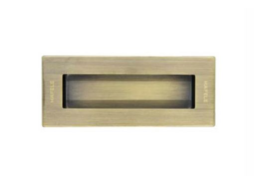 DIY Tay nắm âm 125x51mm – Màu đồng rêu Hafele 489.72.145 - 1