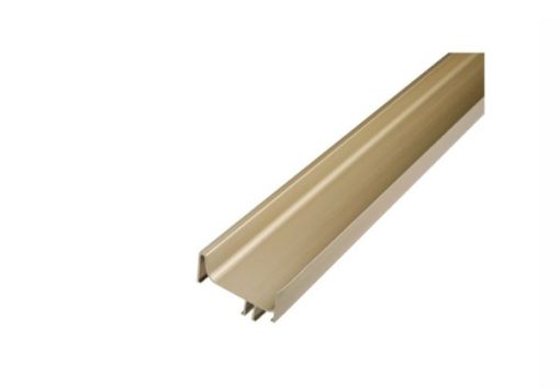 Tay nắm dọc đơn Gola/ Lắp mặt bên chiều dài hữu dụng 2400 mm màu vàng Hafele 126.37.973 - 1