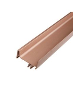 Tay nắm dọc đơn Gola/ Lắp mặt bên chiều dài hữu dụng 2400 mm màu vàng hồng Hafele 126.37.974