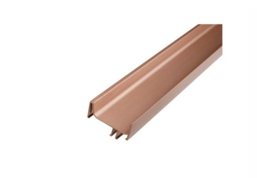 Tay nắm dọc đơn Gola/ Lắp mặt bên chiều dài hữu dụng 2400 mm màu vàng hồng Hafele 126.37.974 - 1